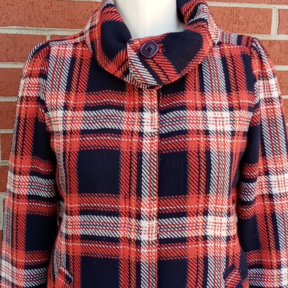 Roxy Classic Plaid Button Down Jacket - image 2